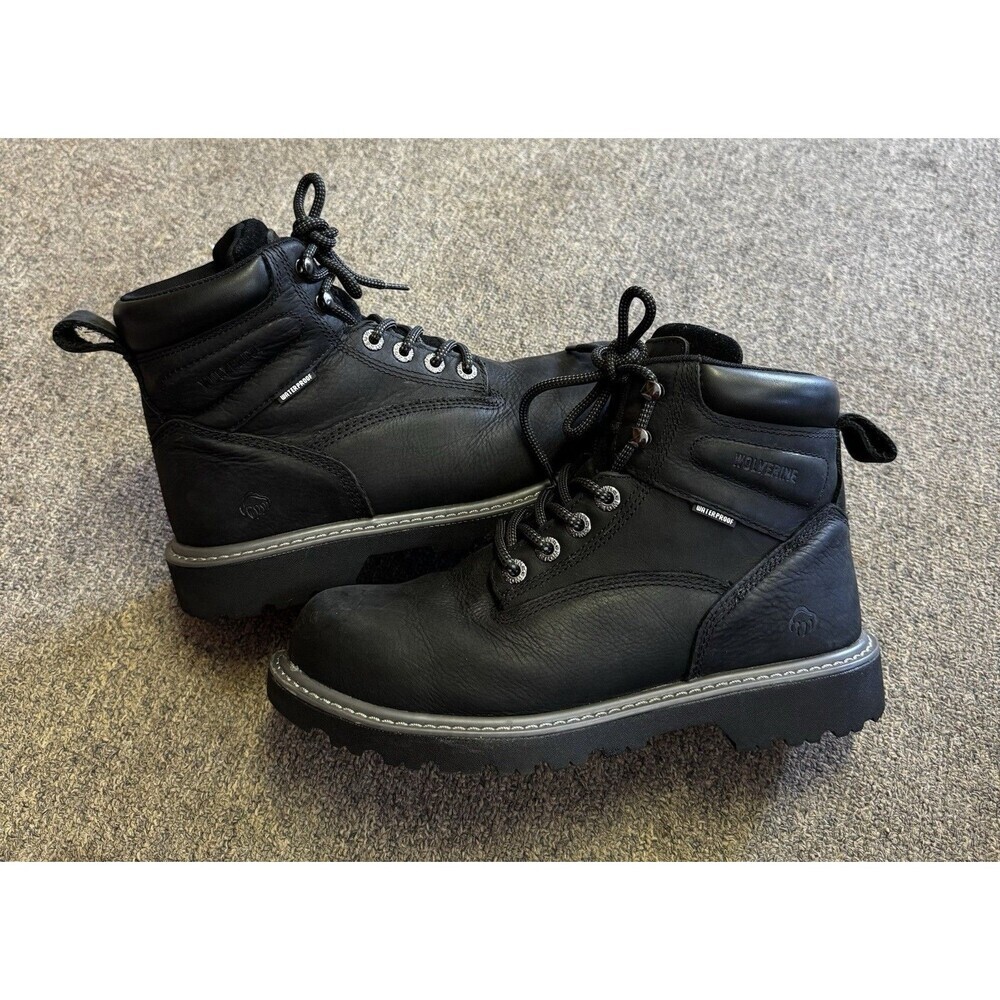 WOMEN'S Wolverine  STEEL TOE BOOT-SZ 10-Black/Leather-Work/Casual/Goingout